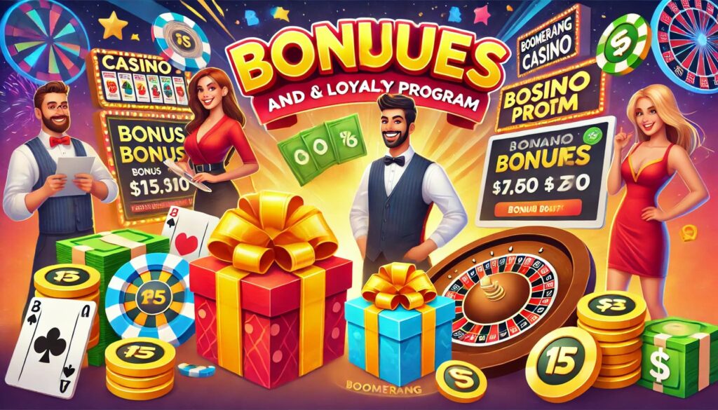 Bonusi in program zvestobe v Boomerang-bet.com casino